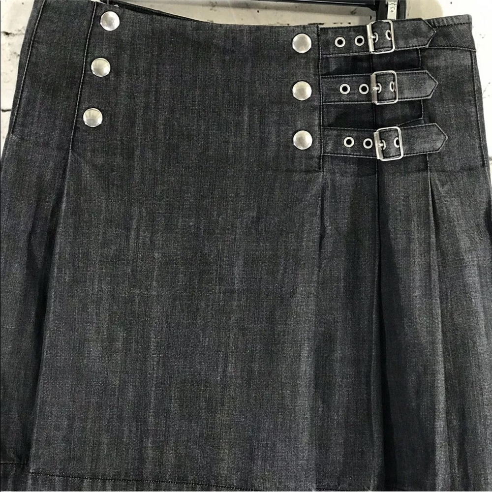 Banana Republic Skirt Size 8 Pleated Dark Gray - Picture 4 of 6